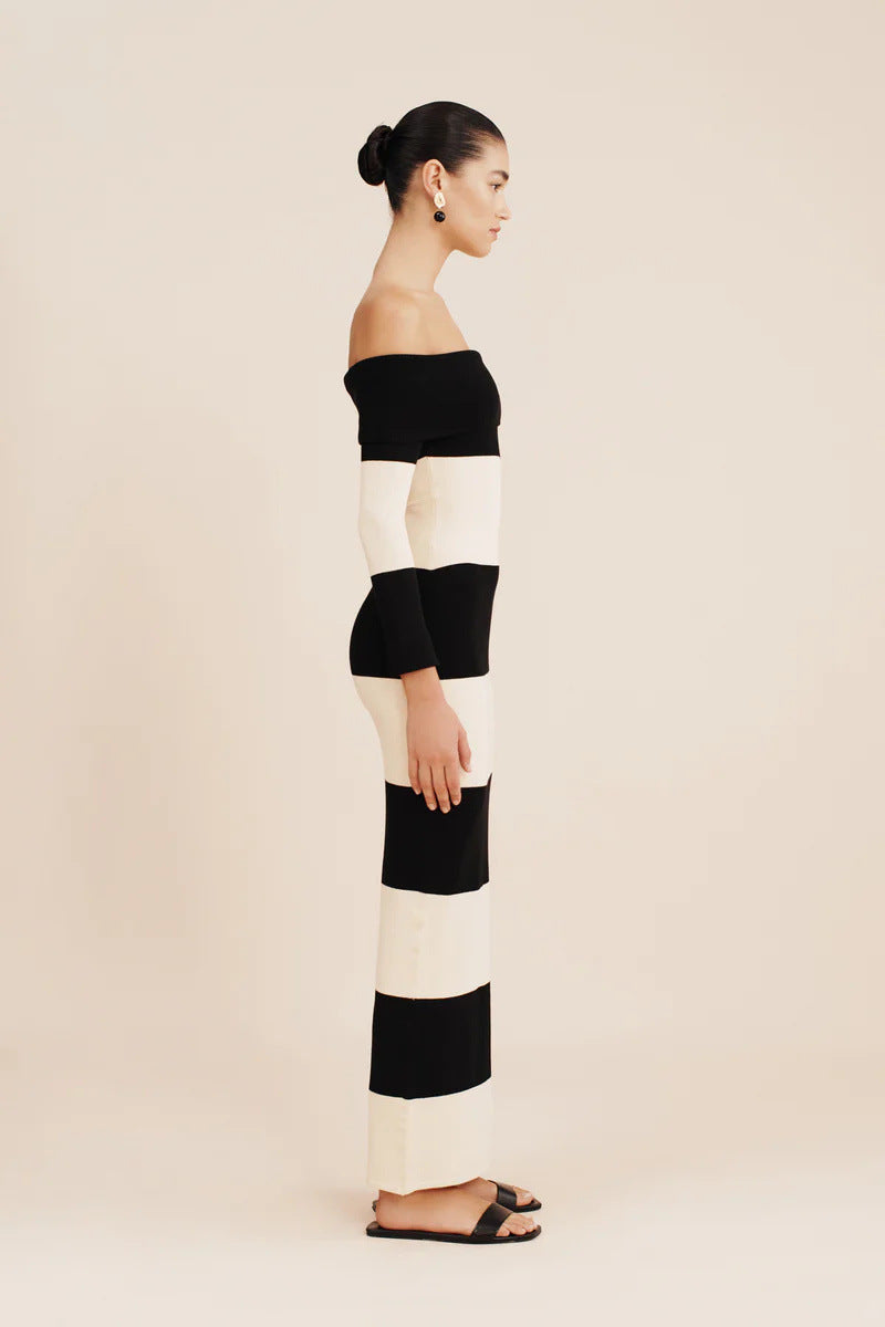 【Dress】オフショルダーワンピース W14175
