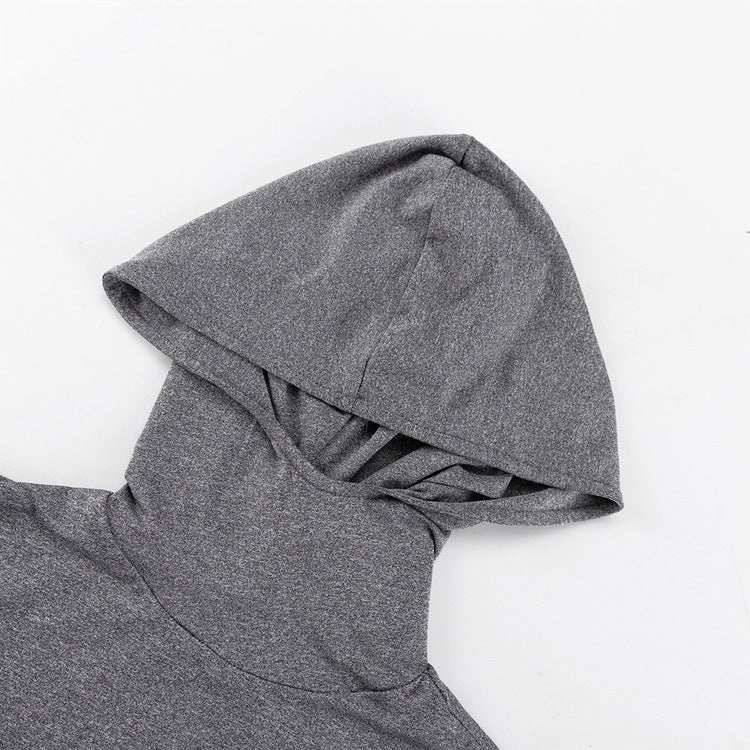 【Set】フード付きトップス+ ハイスリットスカート2点セット T01286