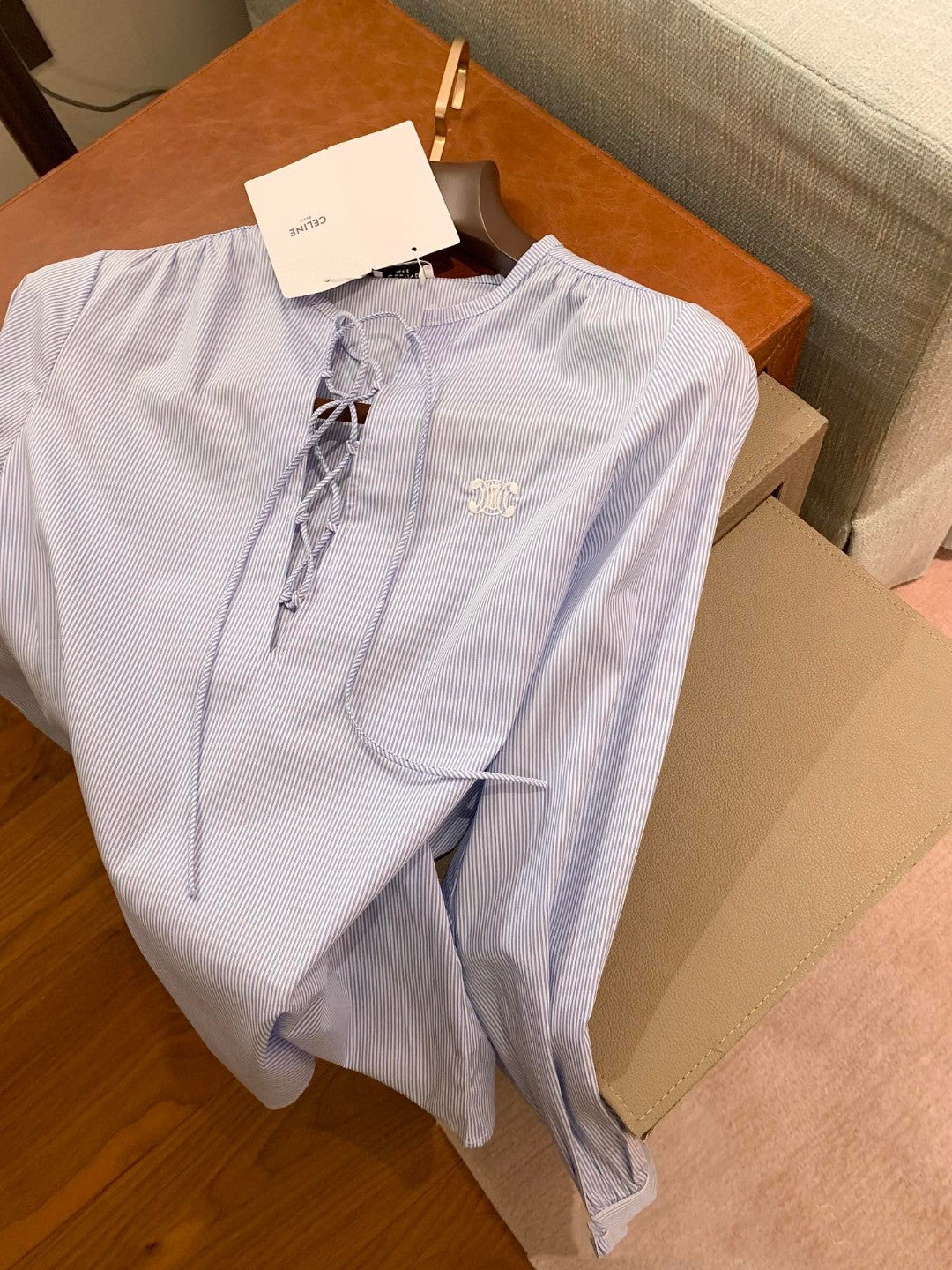 【Tops】2色展開シャツ W12488
