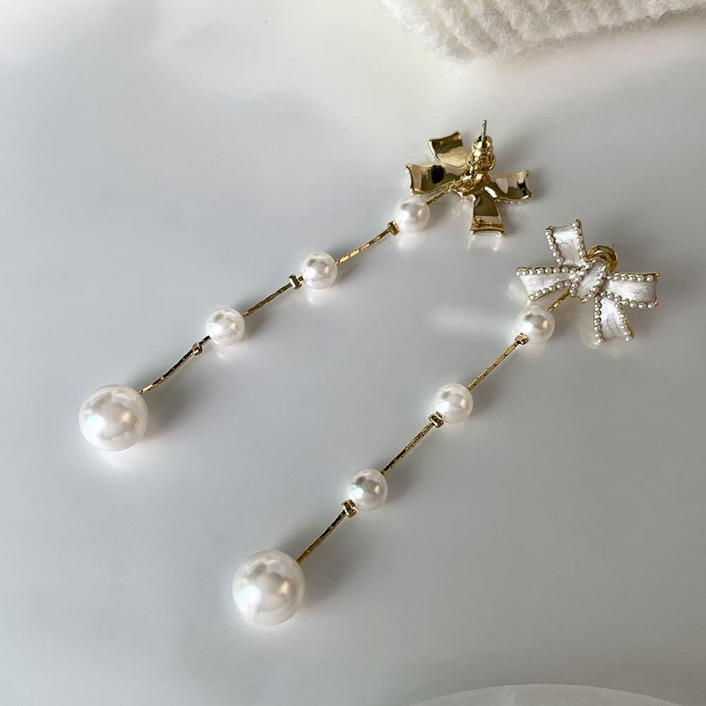 【雑貨】フリンジドロップピアス W11454