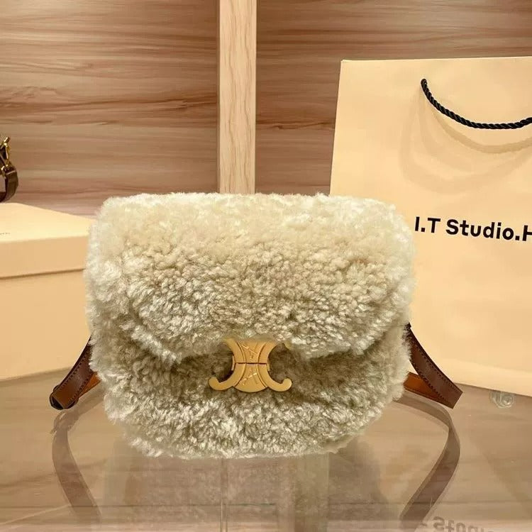 【雑貨】ラムウール秋冬バッグ W10212