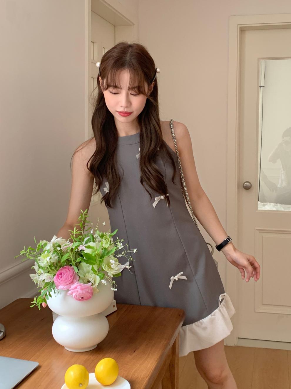【Dress】ノースリーブワンピース W12009