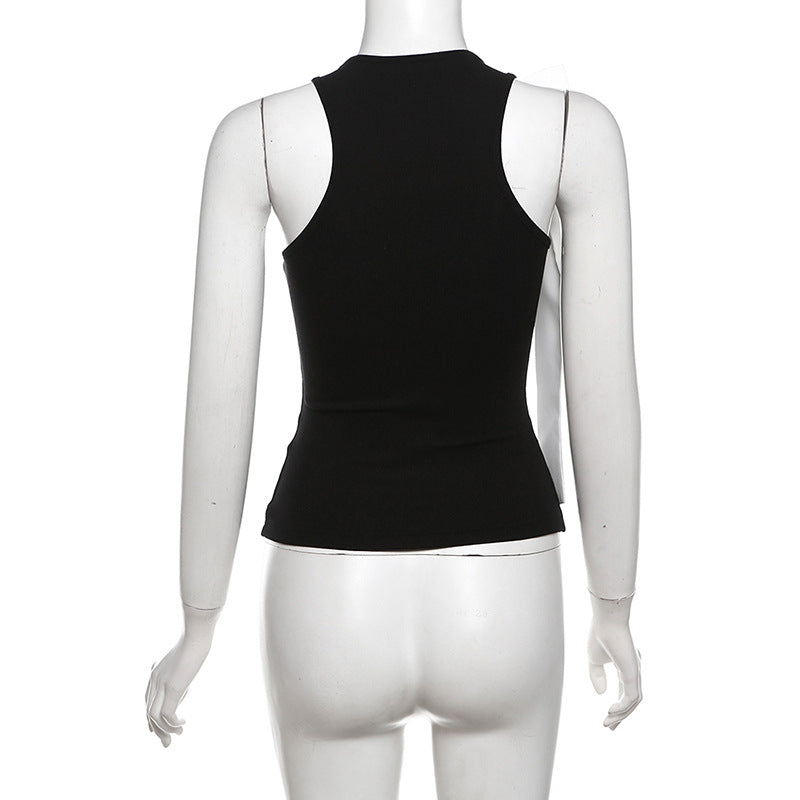 【Tops】リボンタンクトップ W12039