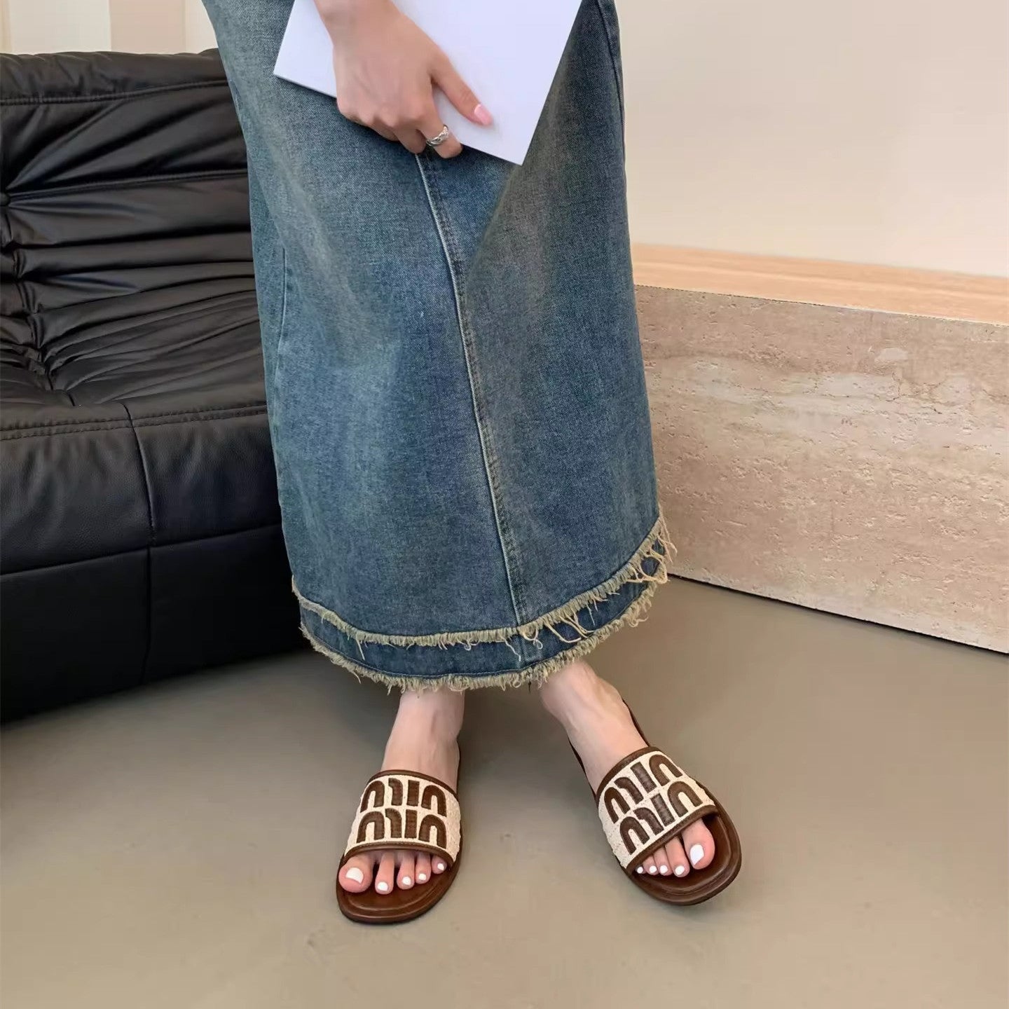 【Shoes】サンダル滑り止めスリッパ W12360