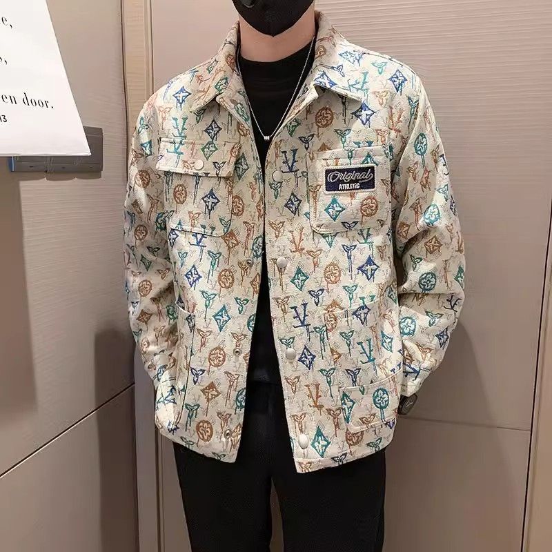 【Mens】2色展開プリントジャケット Z7186