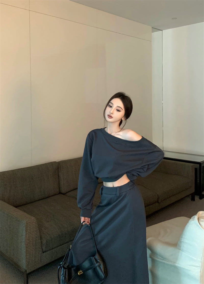 【Set】パーカー+スカート セット Z8101