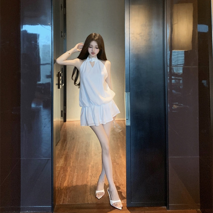 【Dress】ホルターネックバックレスドレス T01394