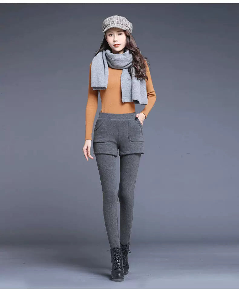 【Bottoms】新入荷~フェイクレイヤードガウチョパンツ W10204