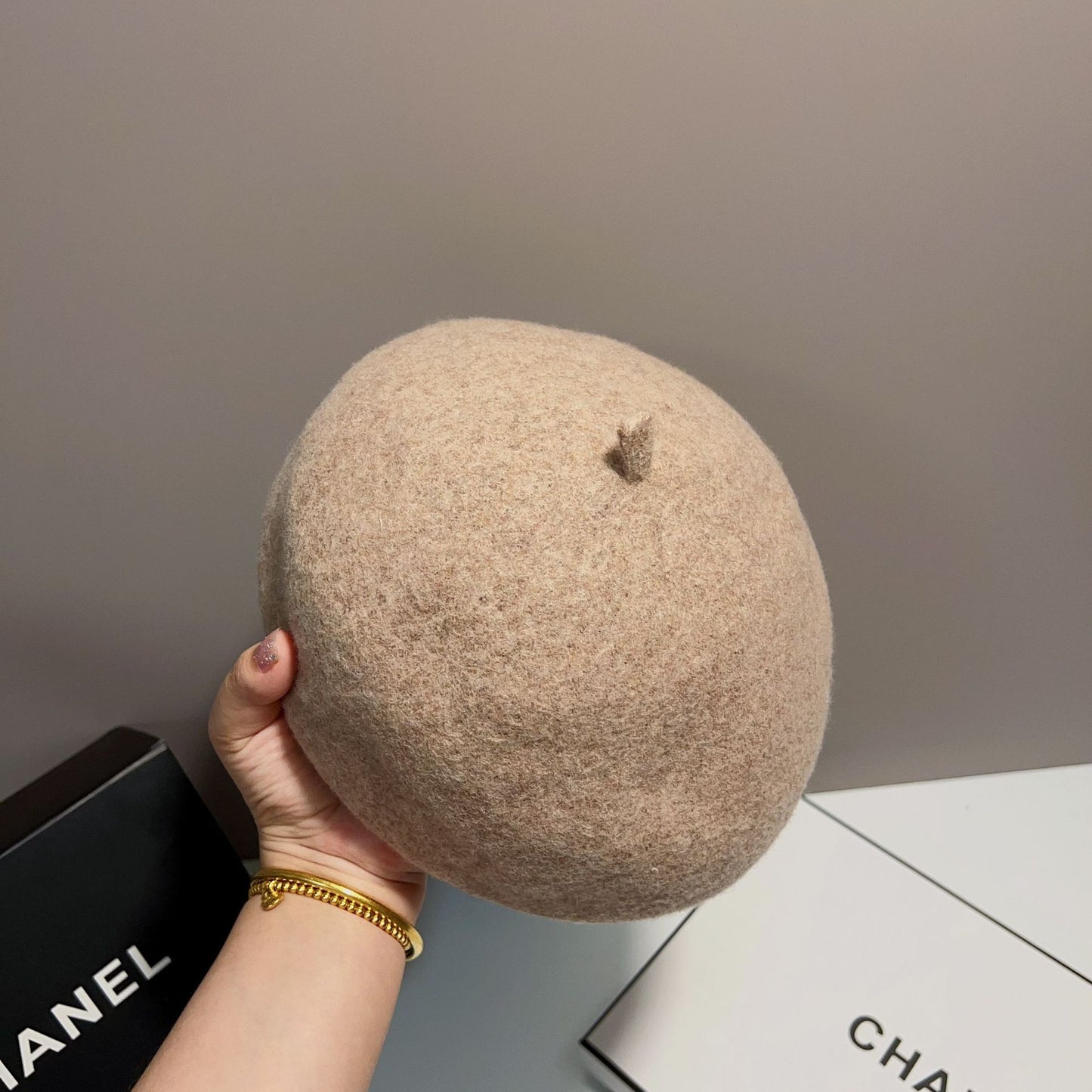 【雑貨】5色展開立体ベレー帽 W14331