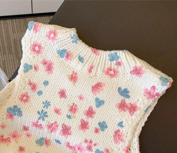 【Tops】フラワータンクトップ W11036