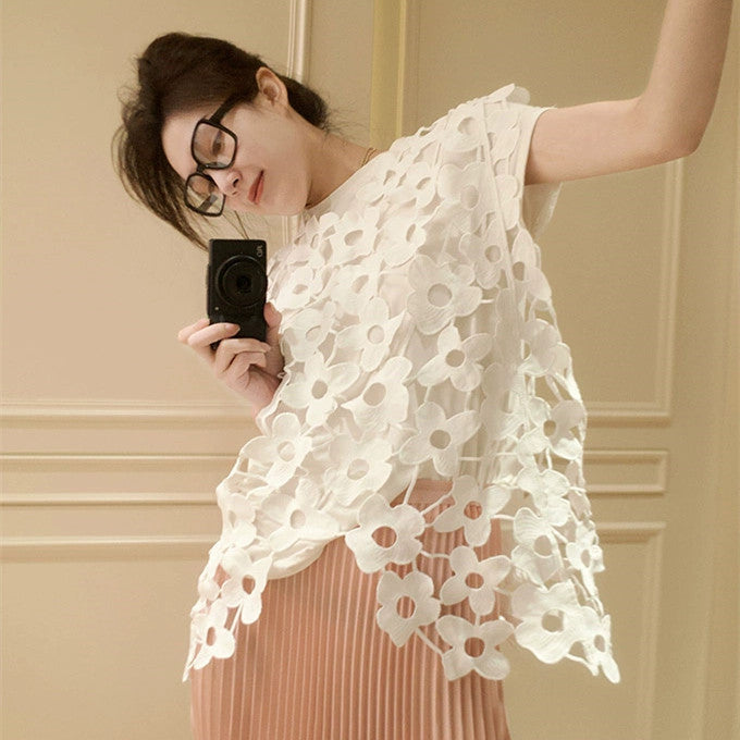 【Tops】フラワータンクトップ W11266
