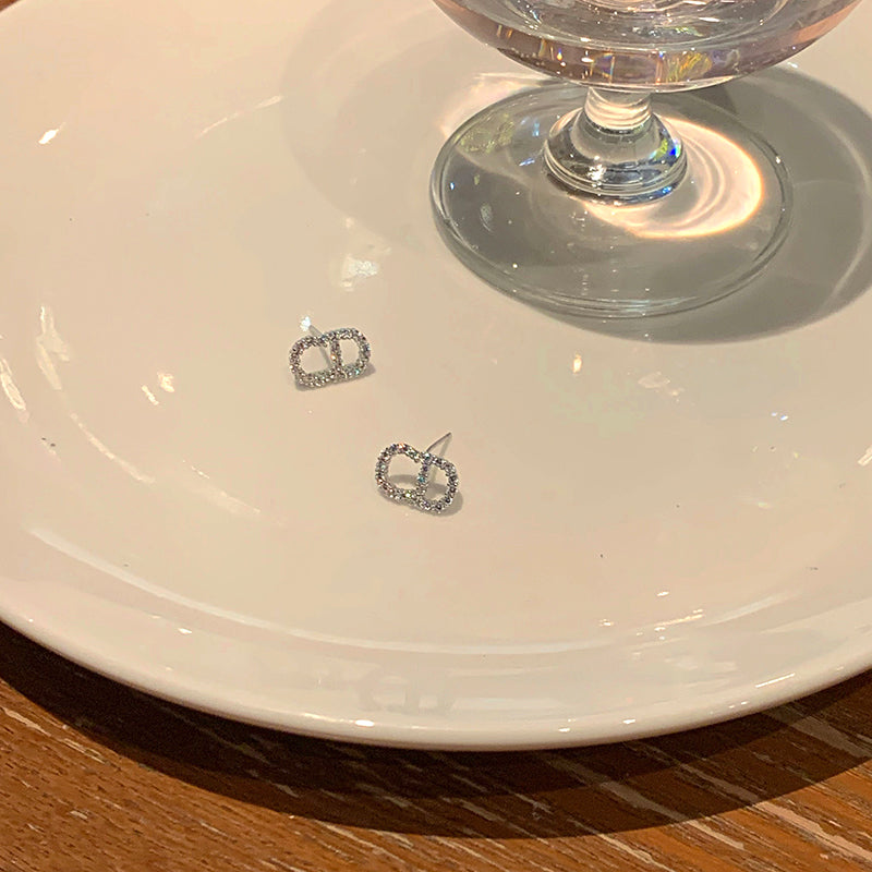 【雑貨】魅力的~スウィートダイヤモンドピアス韓国ファッション W-4937