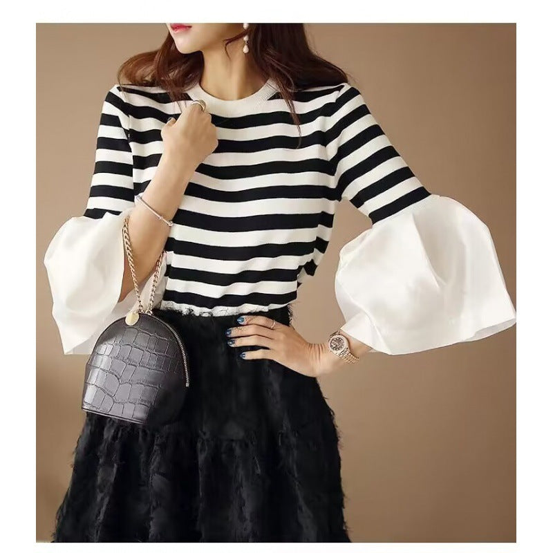 【Tops】新入荷~ニットブラウス W10953