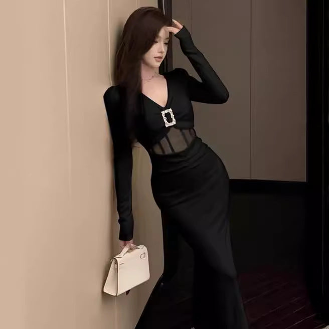 【Dress】チュール切替ワンピース Z7890
