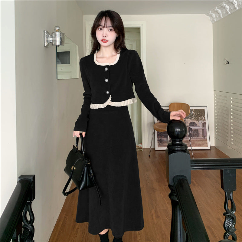 【Set】ジャケット+スカート 2点セット Z8198