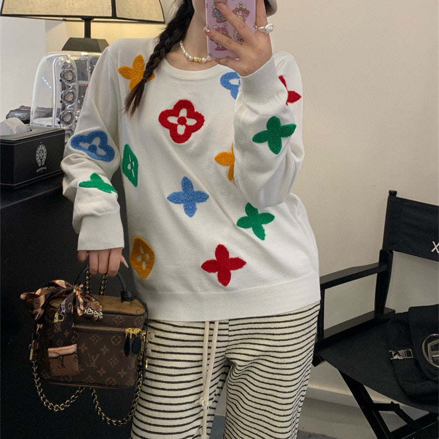 【Tops】配色プルオーバー W9996