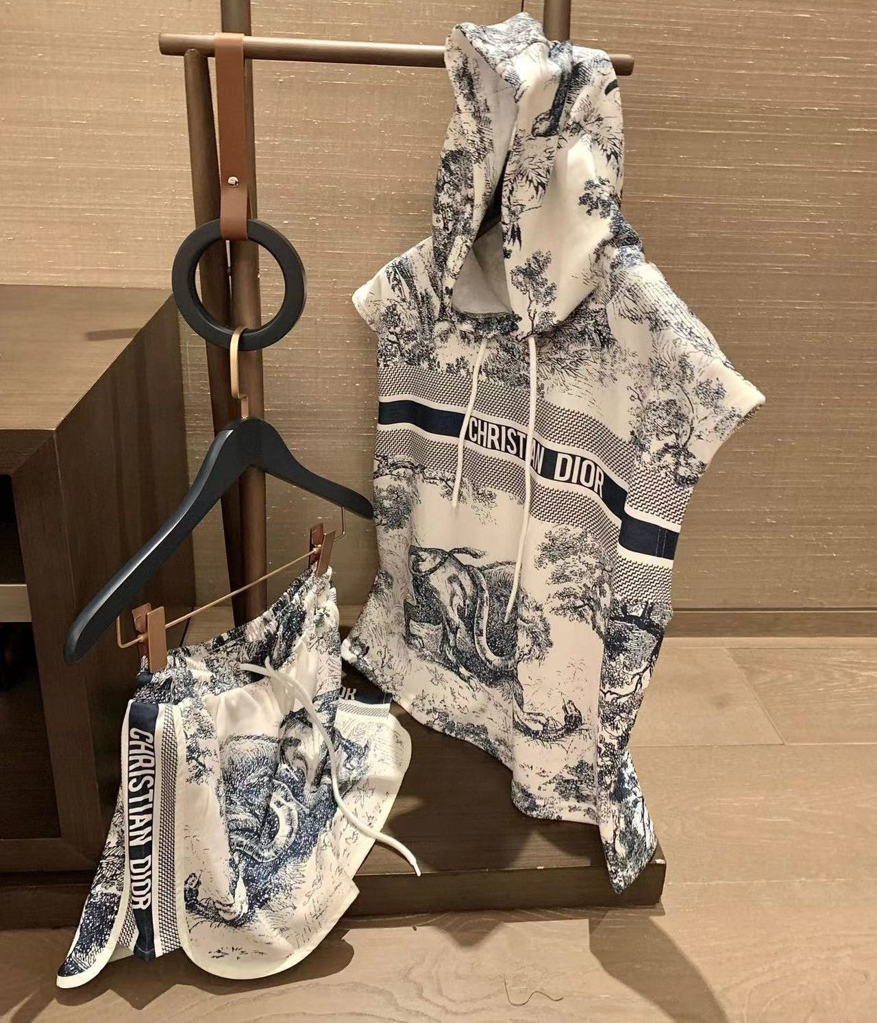 【Set】タンクトップ + パンツタイダイ染め2点セット  W11213