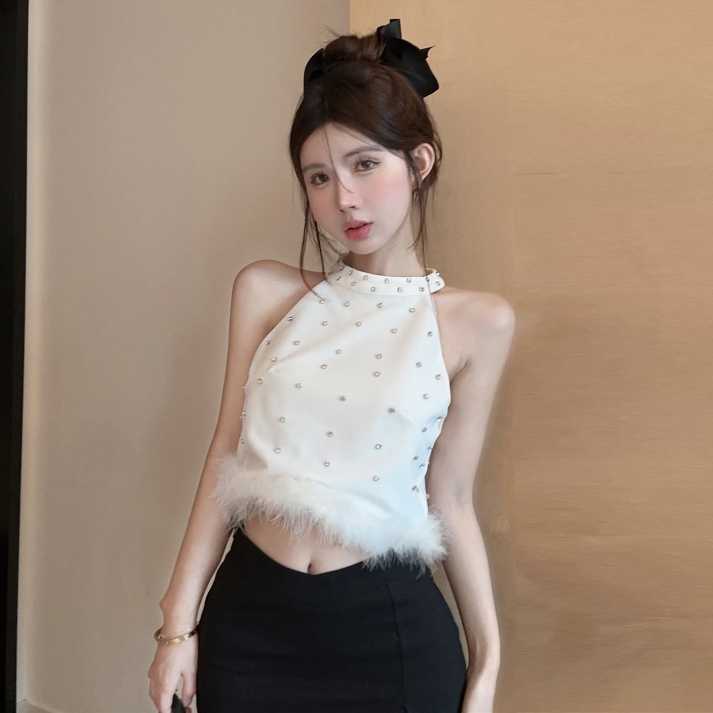 【Tops】ダイヤモンドタンクトップ W13565