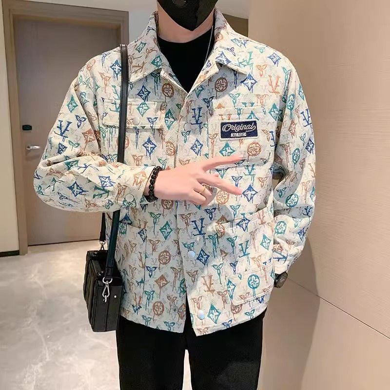 【Mens】2色展開プリントジャケット Z7186