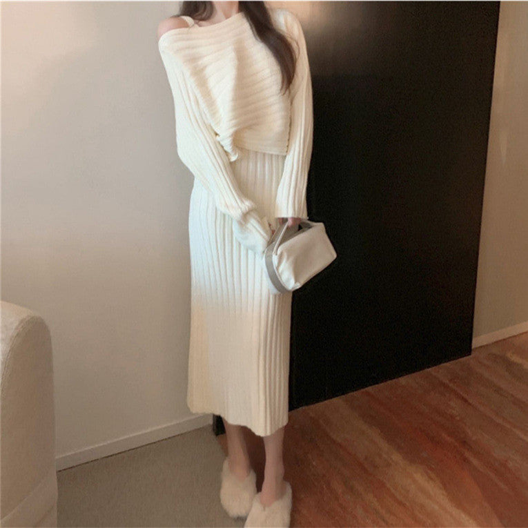 【Set】セーター×キャミワンピースセット W13382