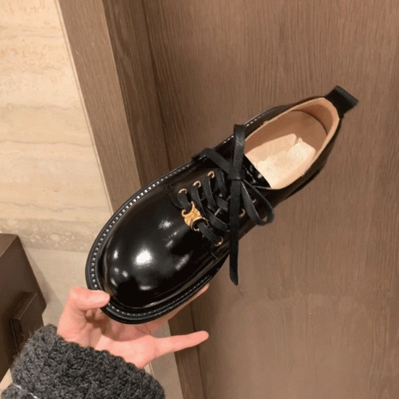 【Shoes】PUフラットシューズ W12066