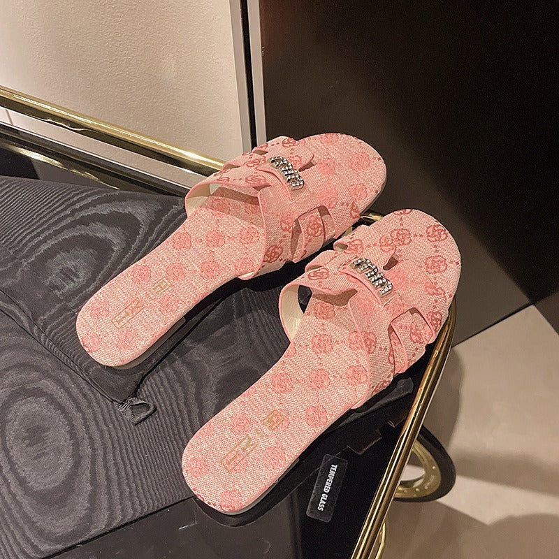 【Shoes】プリントスリッパ W12372