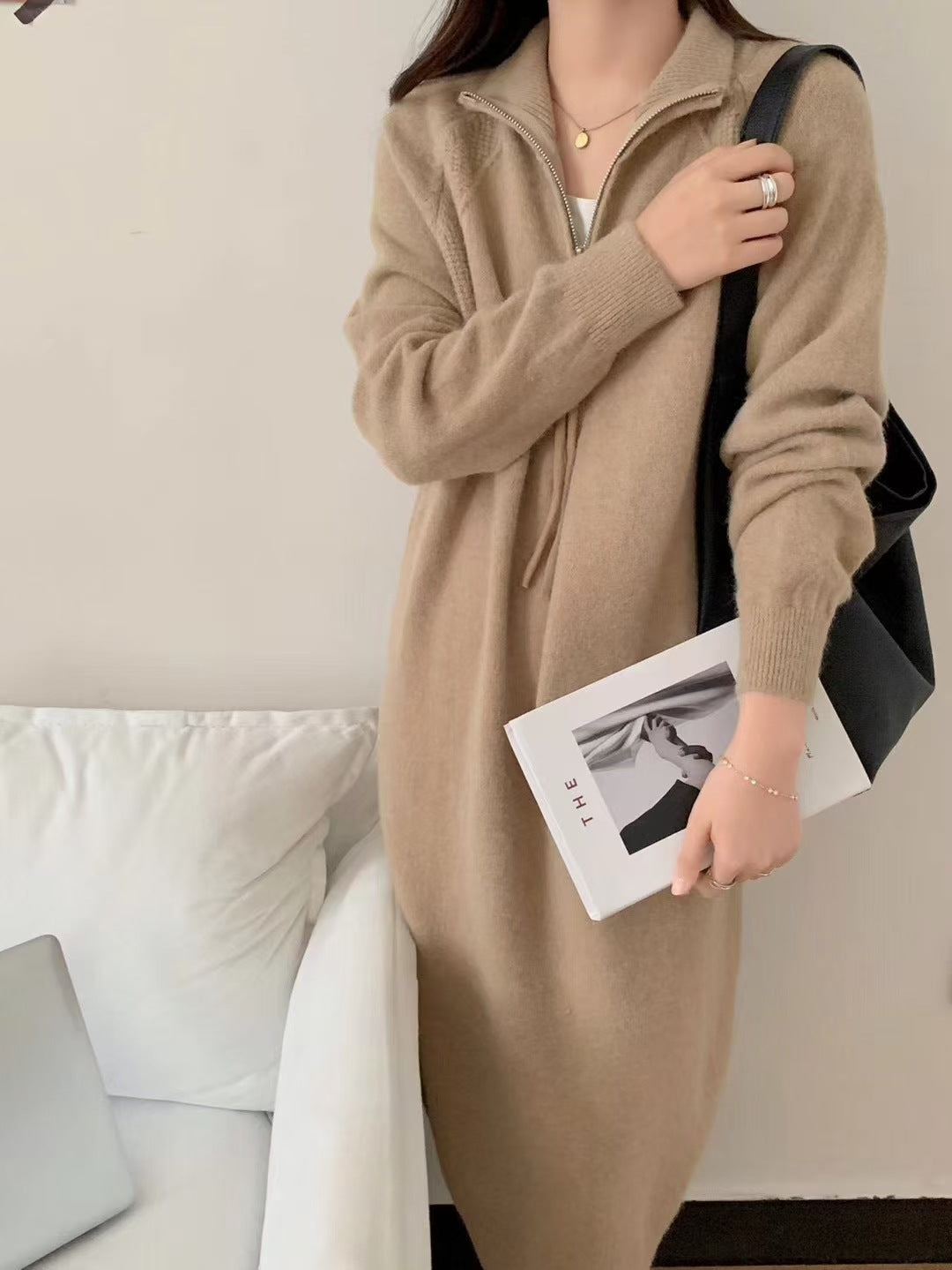 【Dress】タートルネックワンピース Z8387