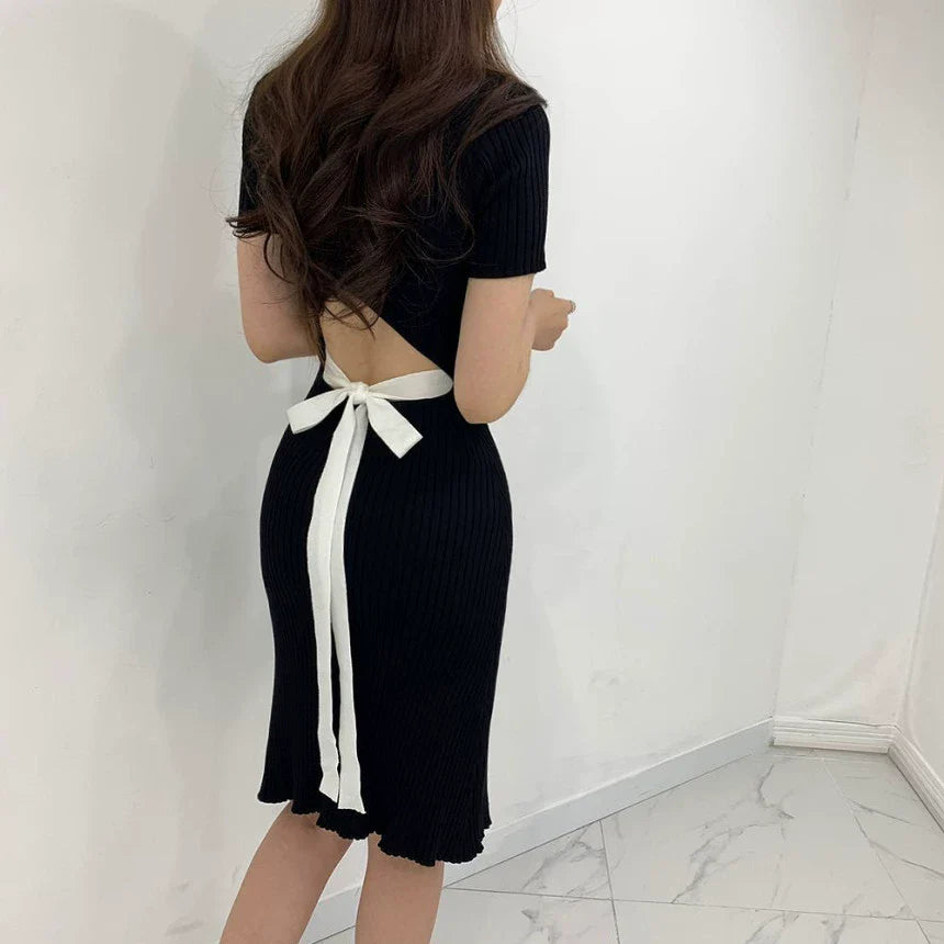 【Dress】新入荷~透かし彫りワンピース W11066