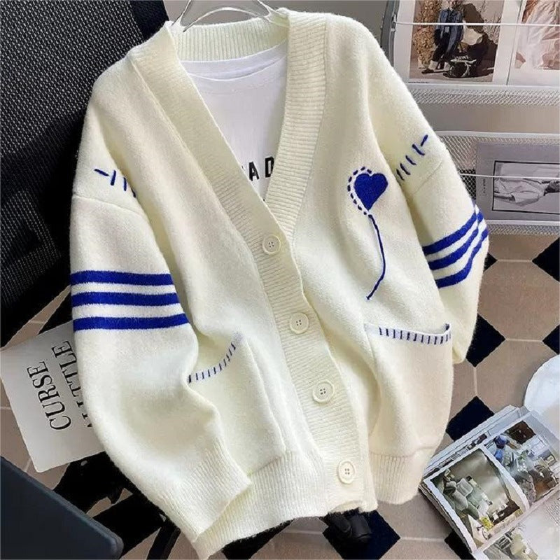 【Outer】ハート♡カーディカン W14126