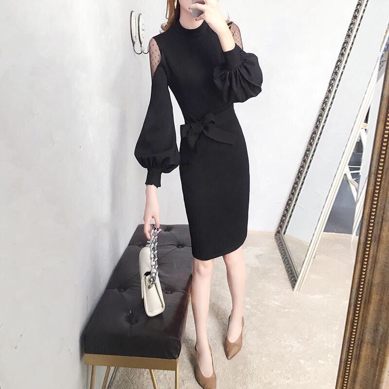 【Dress】レース切替ワンピース Z8214