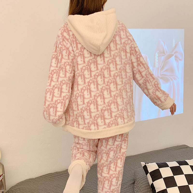 【Roomwear】新入荷~温かいボアパジャマ人気ルームウェア Z-6433