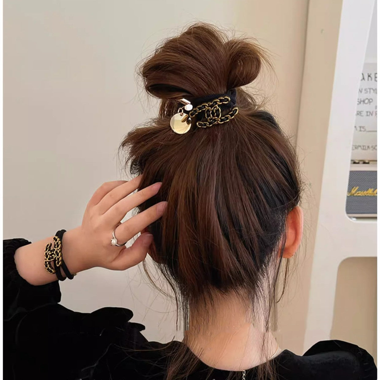 【雑貨】ヘアピン+ヘアリング2個セット W11894
