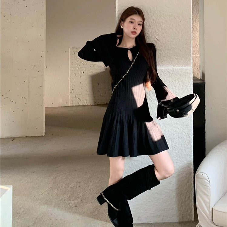 【Dress】ベルスリーブワンピース T01233