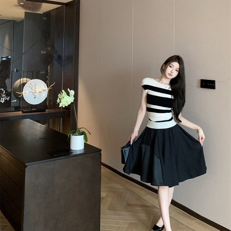 【Set】ニット+スカート2点セット W12358