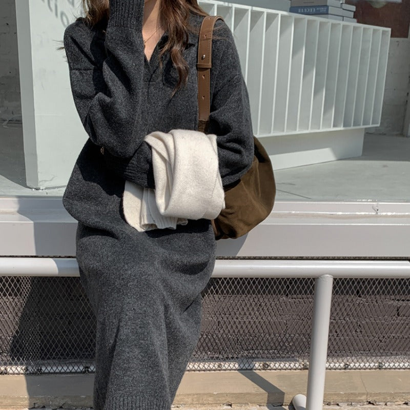 【Dress】ニットワンピース W13417