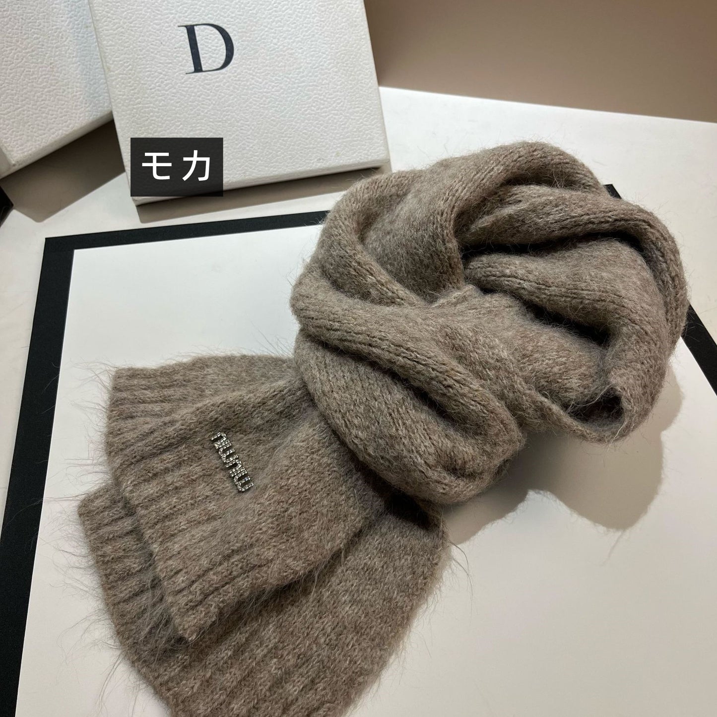 【雑貨】高級感マフラー W14756