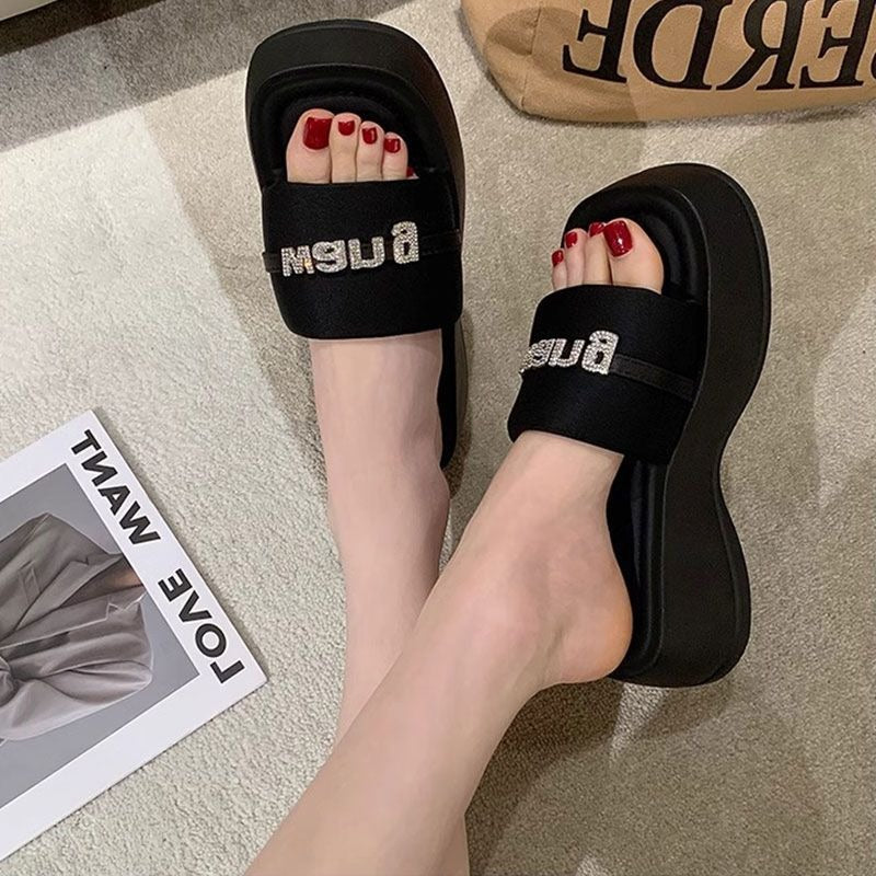 【Shoes】厚底スリッパ W12361