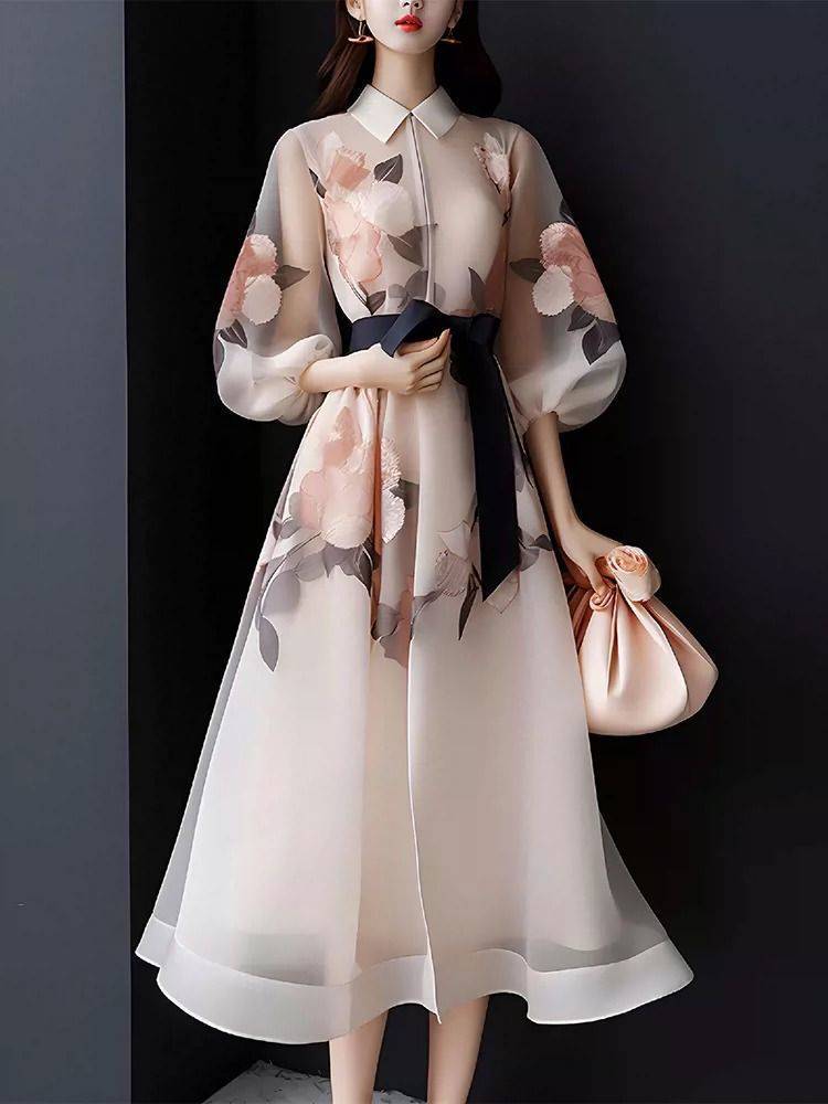 【Dress】プリントワンピース W11183