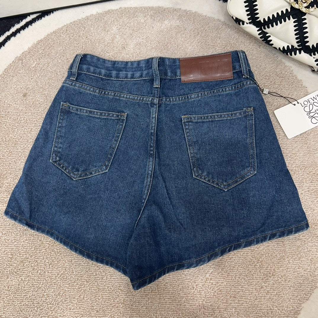 【Bottoms】デニムショートパンツ W12566
