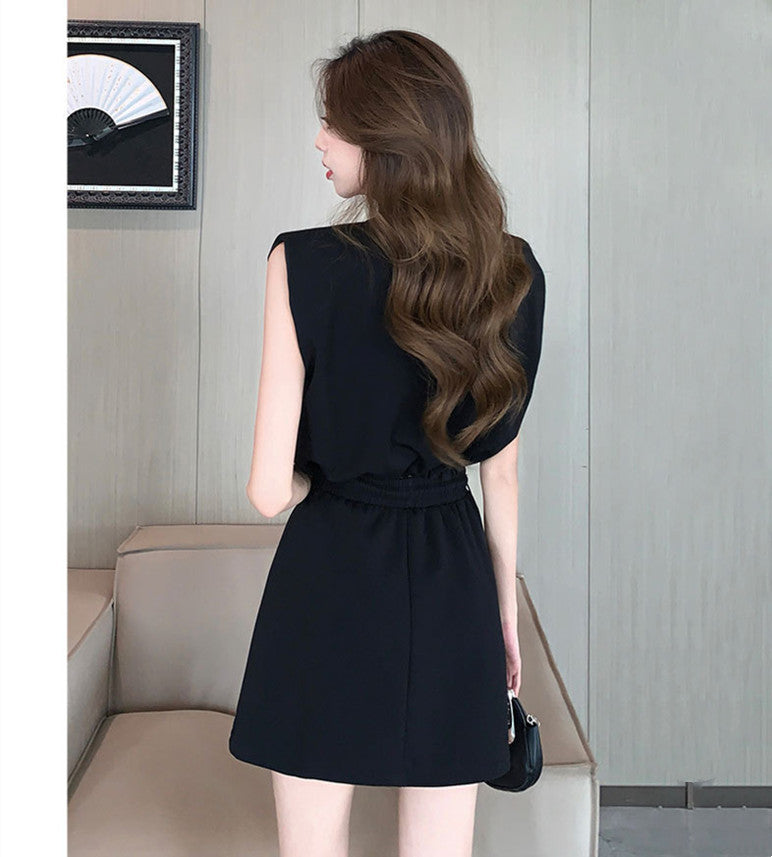 【Set】タンクトップ+スカート2点セット W12407