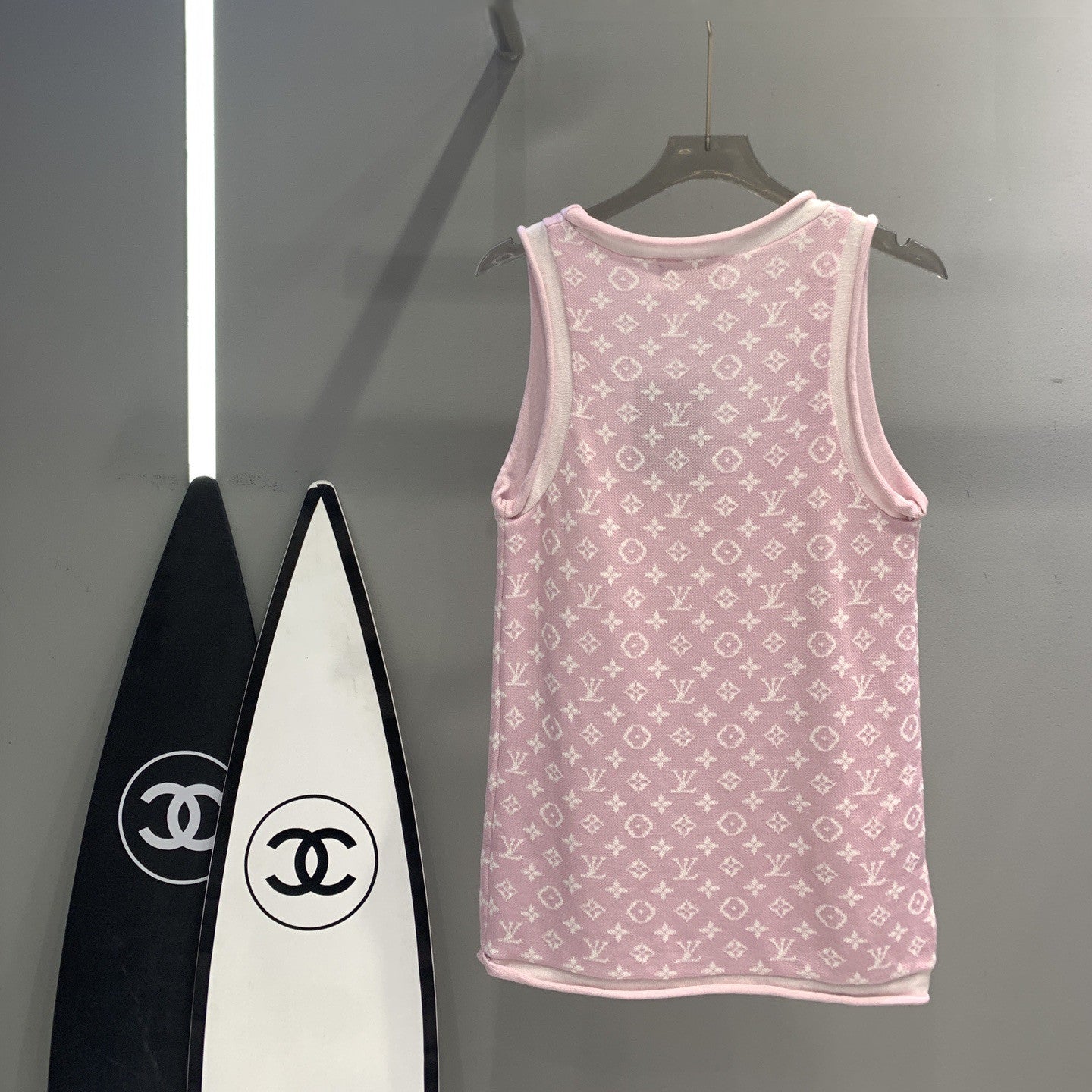 【Tops】ジャカードタンクトップ W12515