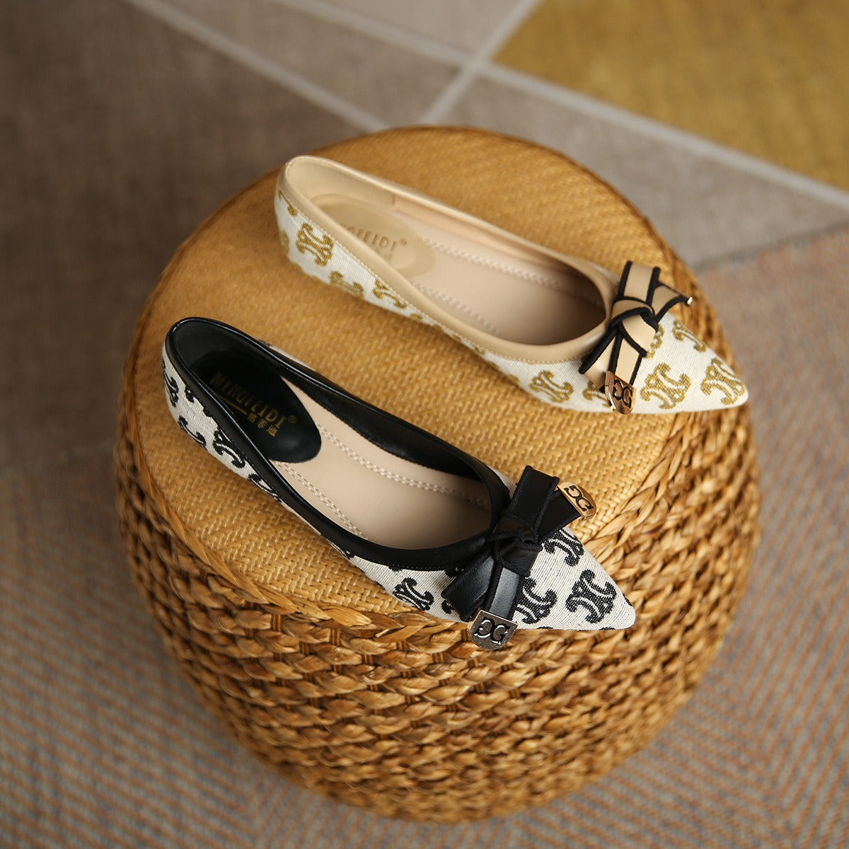 【Shoes】ジャカードパンプス W13832