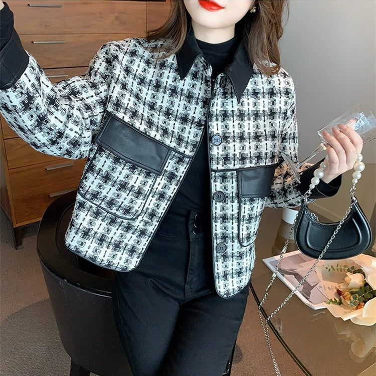 【Outer】新作アイテム~千鳥格子ジャケット W8903