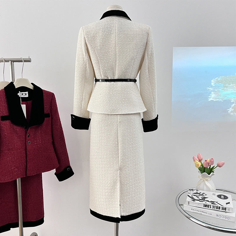 【Set】ジャケット+スカートオフィスセット W10166