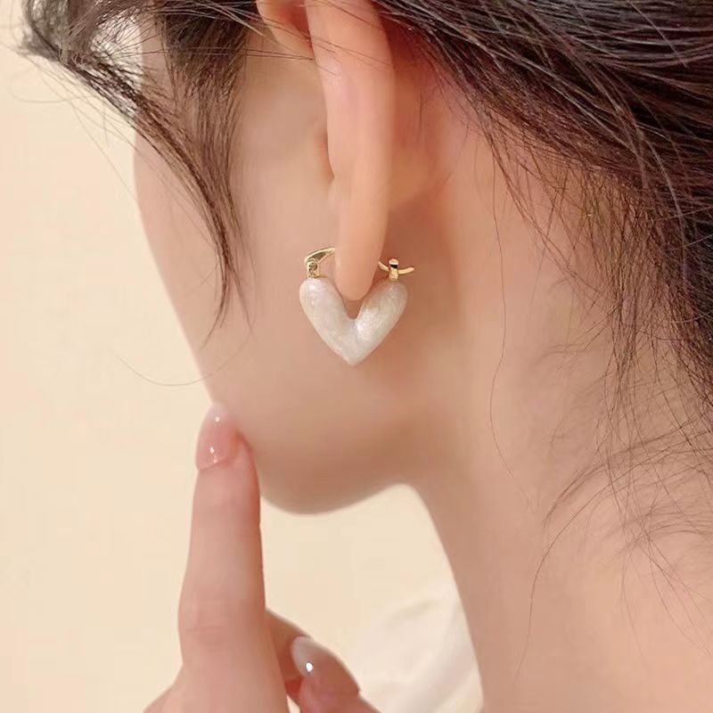 【雑貨】ハート柄ピアス W11459