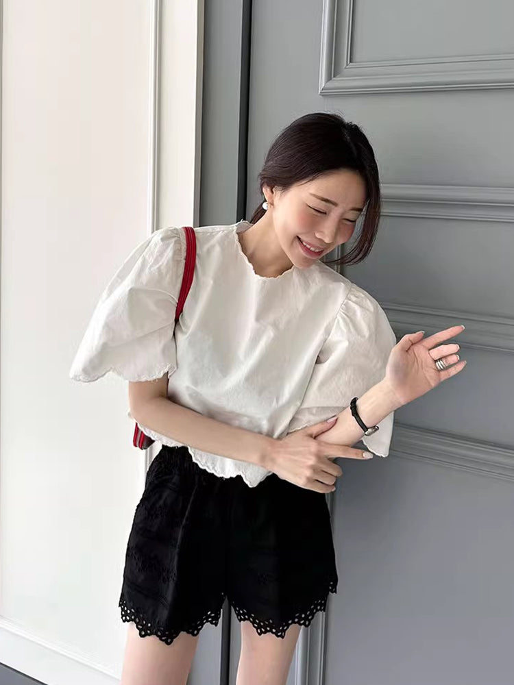 【Tops】スウィート夏シャツ W11448