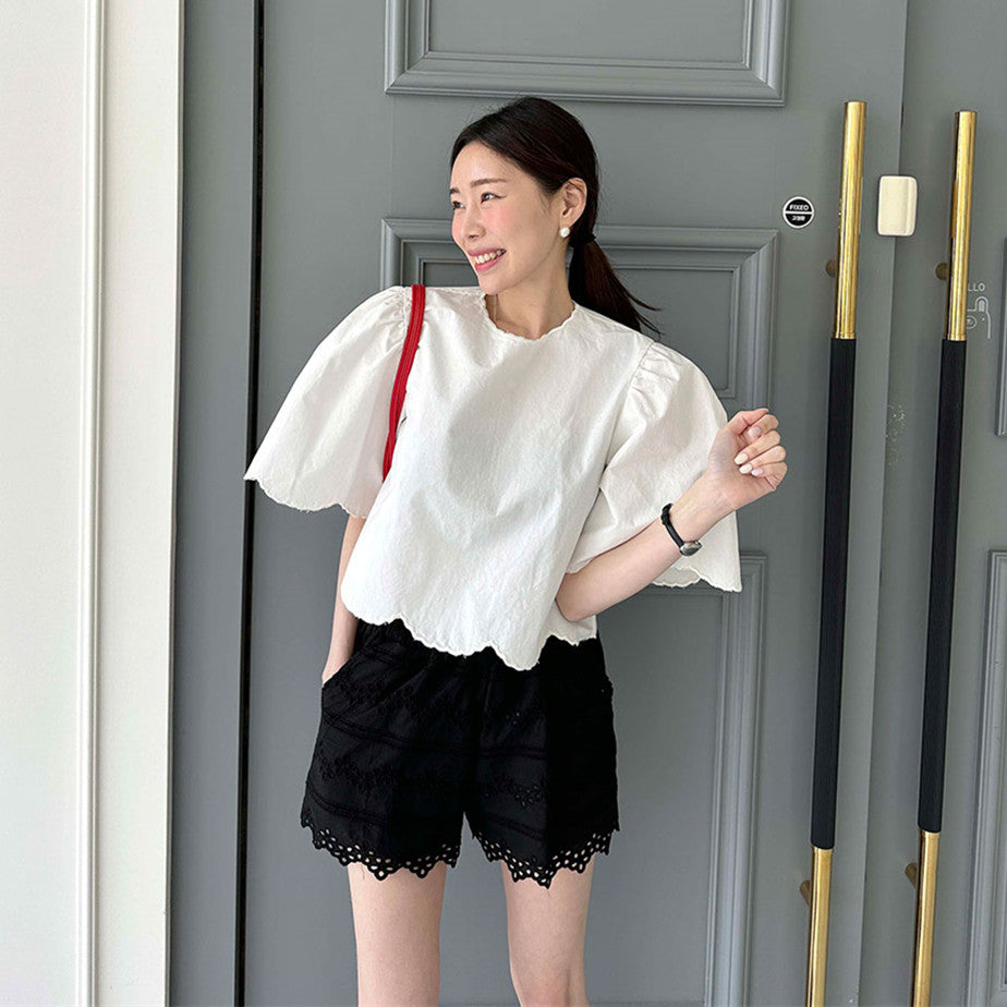 【Tops】スウィート夏シャツ W11448
