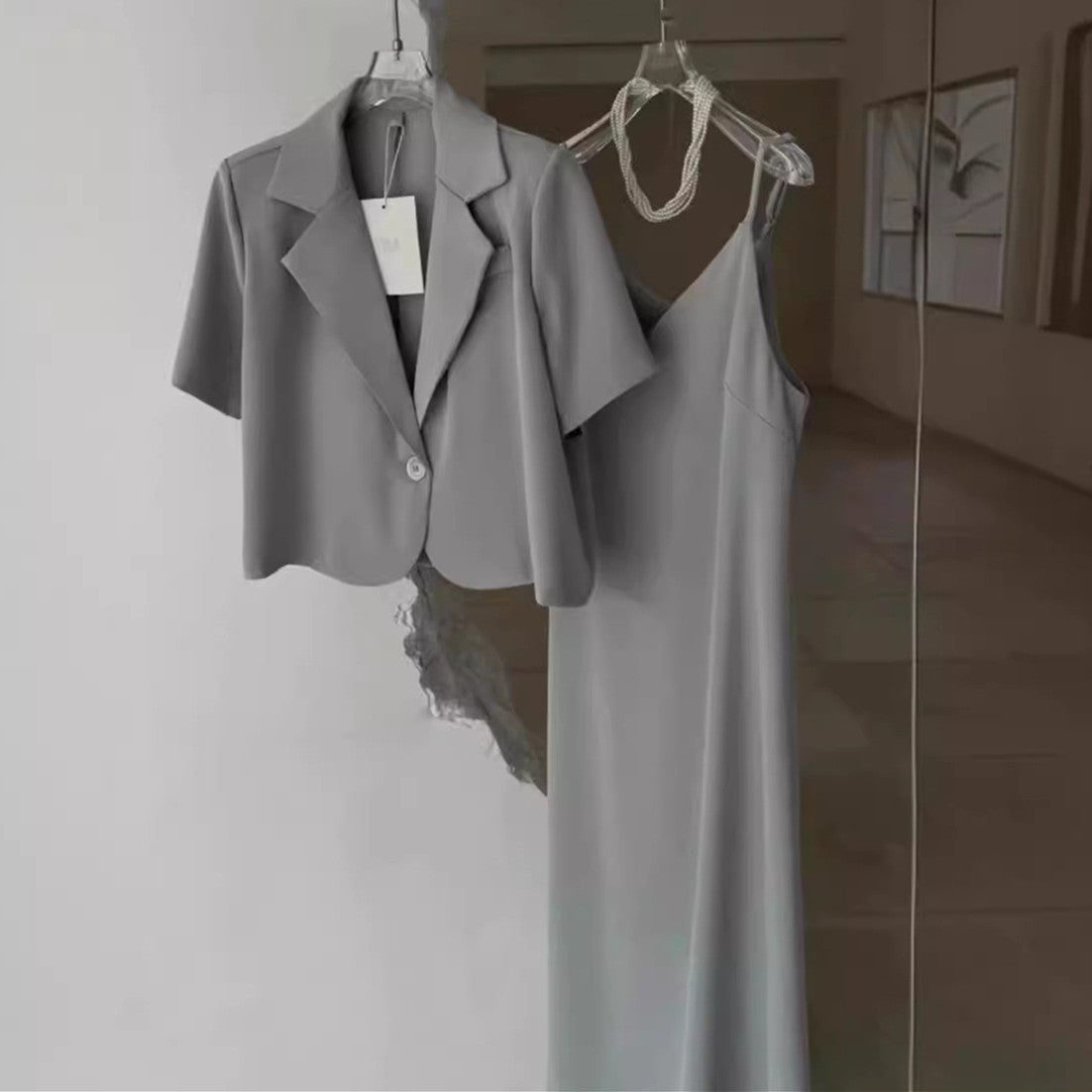 【Set】4色選択可エレガントスーツセット W11659