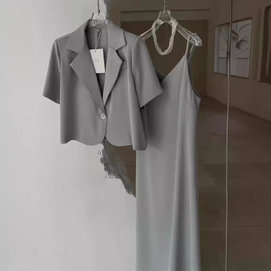 【Set】4色選択可エレガントスーツセット W11659