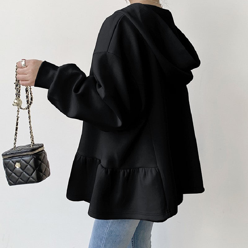 【Tops】帽子付きフーディー Z7991